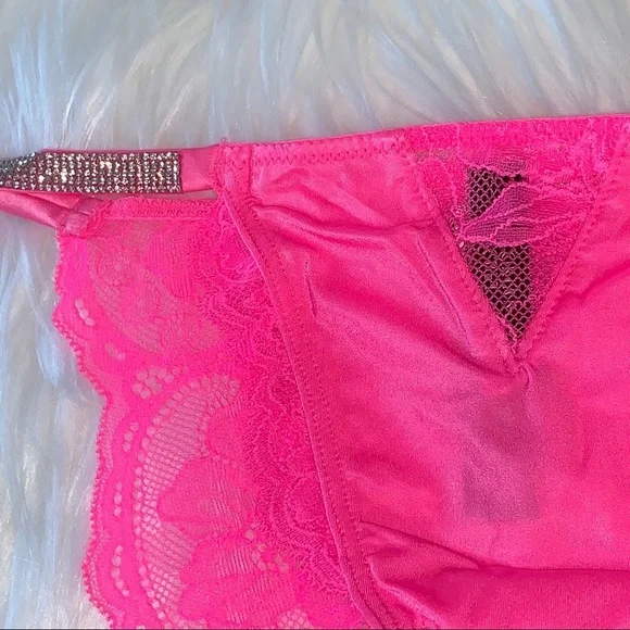 New VERY SEXY Bombshell Shine Strap Thong Panty Crystal Band Underwear - Picture 7 of 11